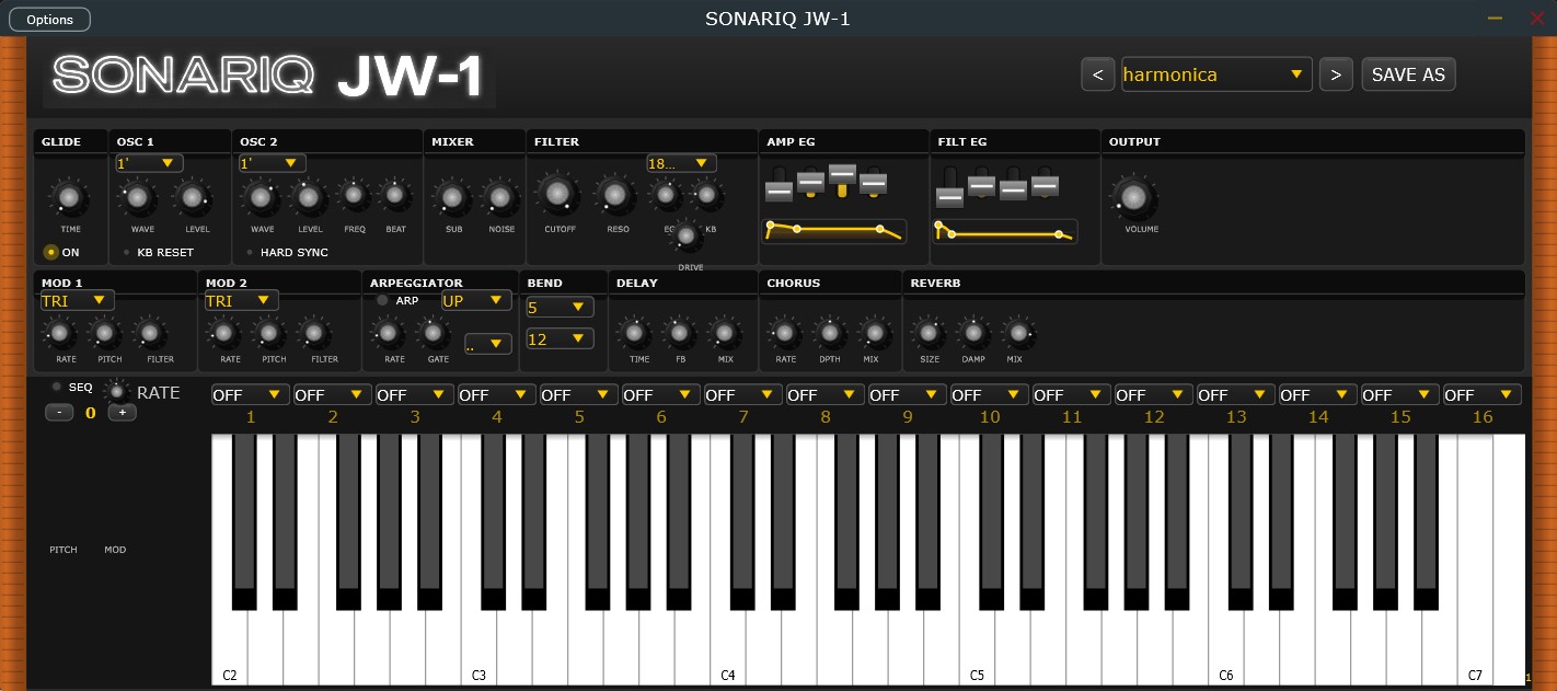 SONARIQ JW-1 - VST3 Synthesizer